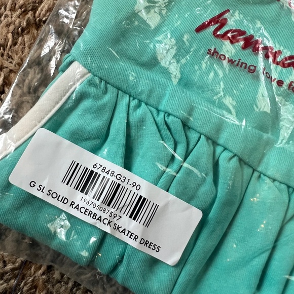 NEW in package Hanna Andersson racerback skater dress with pockets tide pool 3T - Picture 2 of 6